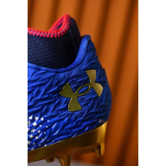 New! Size: 12.5 Men | Under Armour Spotlight 4 MC Clone USA Cleats | 3027296-400 main image 14